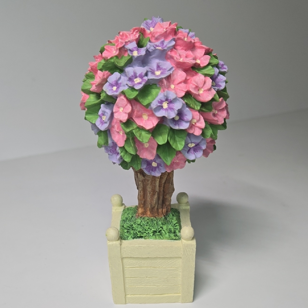 Department 56 Snowbunnies Spring Purple Violet Topiary Flowering Tree.